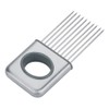 Onion Holder Vegetable Slicer Stainless Steel Onion Peeler with Comfortable