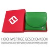 FreeHaveFun Women's Purse Small Many Compartments Leather Green with RFID