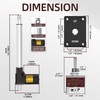 12V Linear Actuator, 10 Inch Stroke Heavy Duty Electric Actuator