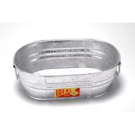 Ideal Tina Ovalada De Lamina Galvanizada # 0 - 17 Litros Ideal Color Gris Oscuro