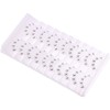 outopen 10 Pairs Bottom Lashes Strip Clear Band Bottom Lash