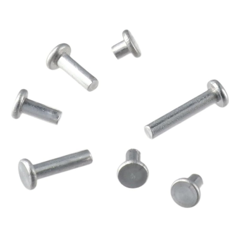 Fudeshe Solid Rivets Aluminum Rivets 350pcs Aluminum Hand-Driven M4 Kit