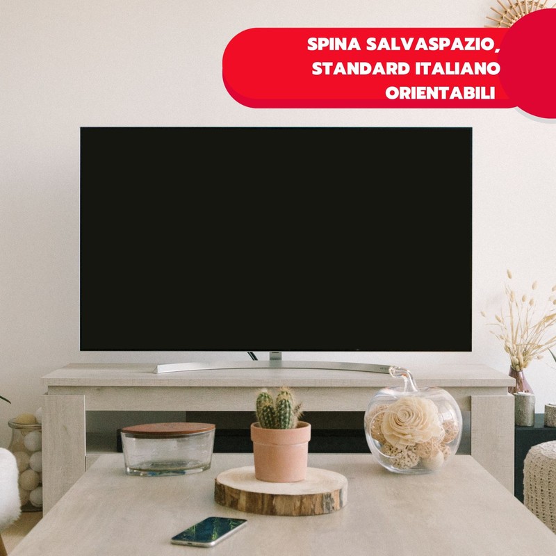 POLY POOL - PP0414X space-saving plug with adjustable plug pins