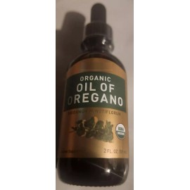 Piping Rock Organic Oil of Oregano 2oz 14mg Liquid Drops Dropper Carvacrols Extra Virgin