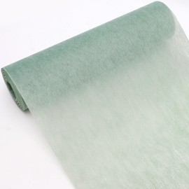 Gohytal Non-Woven Table Runner Eucalyptus Green, 25 m x 30 cm Green Table Runner Roll Decorative Table Runner Birthday Decoration Table Runner Paper Roll for Weddings Communions Christenings