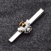 Asienice Funny Tie Pin Bee Slim Tie Clip Silver Stainless