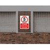 5mph Please drive with caution- 3mm Aluminum Dibond high-visibility and