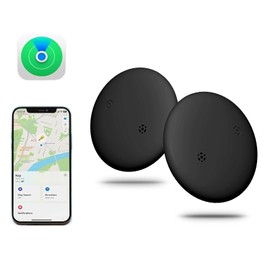 Smart Tag Bluetooth, 2 Pack Replaceable Tracking Tag, Waterproof No GPS Available Item Finder Tags with Find My (iOS Only) for Keys Wallets, Luggages, Bags, Suitcases