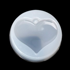 White Heart Star Necklace Pendant Mold, Heart Star Shape Jewelry Mold Silicone Epoxy Resin Casting Pendant Crystal Molds, Jewelry Resin Casting Molds