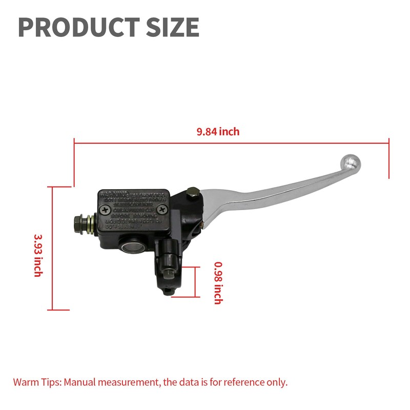 CADUFUELLY Brake Master Cylinder Replacement for Kawasaki Brute Force 650