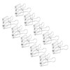 51mm 30pcs Binder Clips Strong Clamping Force Metal Hollow Tail