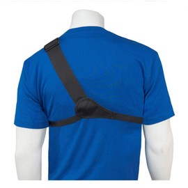 HOLSTERGUY RCH-101U Universal Radio Chest Harness Shoulder Holster Pack - Adjustable Single Pouch for Two-Way Radios, Motorola and Walkie Talkies - Made in USA