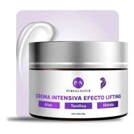 Pureza Natur Crema Facial Efecto Lifting Intensiva Hidratante| Tratamiento Para Cara Y Ojos Con Acido Hialuronico Colágeno Y Elastina Rejuvenecedora T