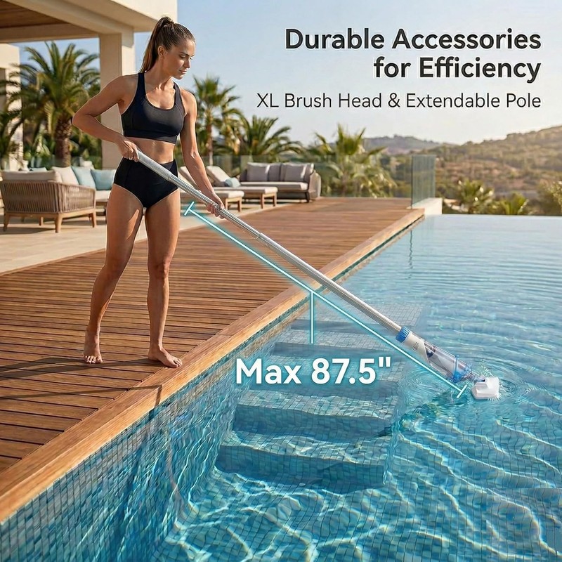 Consciot Pool Vacuum for Above Ground Pool & Inground Pool,