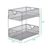 Mind Reader Accessory Organizer, Supply Storage, Makeup, Office, Kitchen, Metal