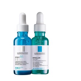 Kit La Roche-Posay Rutina Hidratante Anti-Marcas: Hyalu B5 Suractivated Serum 30ml + Serum Effaclar 30ml