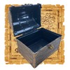cobalt planet Treasure Box with Key Retro Design Padlock Trinket