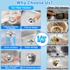 Telsitine Upgraded 3-in-1 Kitchen Sink Drain Strainer, 304 Stainless Steel