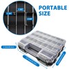 Double Side Tool Box Organizer, Hardware Storage Box, Portable Small
