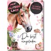 celebr8te 12 x Horse Glitter Invitation Cards – For Girls'