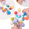 Baby Hand Rattle Toy Colorful 12 Teething Balls Gum Massage