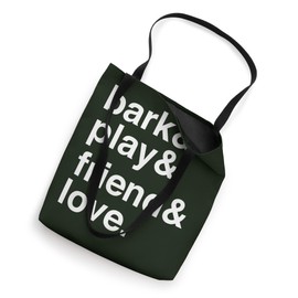 Minimalist Typography Design Celebrating Dogs Tote Bag
