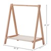 BALANBO Kids Clothes Rack,Foldable Solid Wood Small Baby Clothes Rack