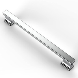 Asidrama 10 Pack 7 Inch(177mm) Polished Chrome Kitchen Cabinet Handles, Cabinet Pulls Kitchen Cabinet Hardware for Cupboard Drawer Pulls