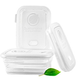 Premium Silicone Collapsible Food Storage Containers with Silicone Leakproof Lids, Platinum Food-Grade, BPA Free, LFGB Certified, Compact, Reusable Lunch Box, Microwave Safe, 4.9 Cups 3 Pk