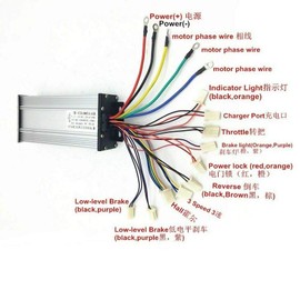 48V DC 2000W Brushless Motor Controller Kit with LCD Throttle Grip 3-Speed Switch for Go Kart, e-Bike (2000W)