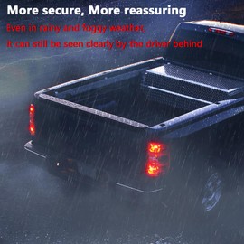 FAXCARS 7443 LED Bulbs Red Brake Light for Toyota Tacoma 2016-2020 2021 2022 2023, W21/5W Stop Tail/Rear Side Marker Lights 1000K Red Super Bright