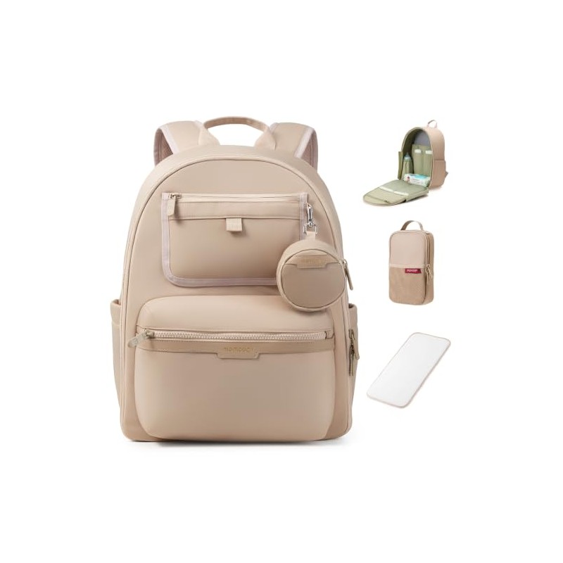 momcozy Diaper Bag Backpack for Travel & Work -Waterproof and