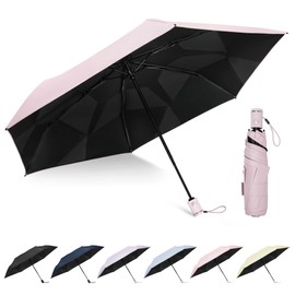 ZOMAKE Travel Folding Umbrella Auto Open Close - Compact Memory Patch Design for Easy Folding, Lightweight Small Umbrella UV Protection Windproof for Sun and Rain