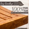 Purteak Teak Shower Bench, 450 Pound Capacity Shower Stool, Water
