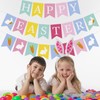 3 PCS Happy Easter Banner, with Rabbit Bunny Carrot Garland