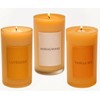 Natural Beeswax Candles Lavender/Sandalwood/Vanilla Sky Scented, 140H Burn Time,Prayer Home