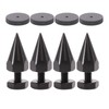 Flushbay 4-Piece Set Speaker Spike M6 Black Audio Speaker Insulator