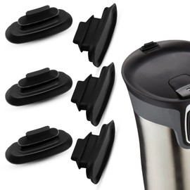 Tapón de tapa de goma compatible con Contigo West Loop Autoseal Travel Coffee Cup, pieza de repuesto para taza de café Contigo West Loop, piezas de repuesto para botella de agua Contigo (negro)
