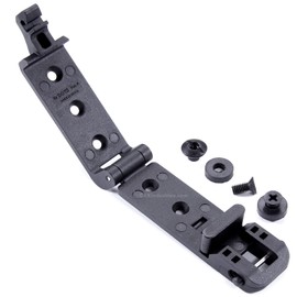 Molle Lock - Holster Mounting Attachment - Tactical Black - Adjustable - (Fits Up to 2.00in) - (12mm Belt Cavity) - (w/Mounting Hardware) - (2 Pack)