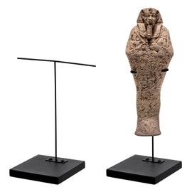 RattanView 2 Pcs Mask Artifact Display Stand Adjustable African Tribal Mask Puppet Wand Display Stand for African Figurines Ushabtis Masks Pre Columbian Egyptian Roman Greek Statues (7''x7''x11'')