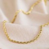 Source 20 inch 18ct Gold plated 2mm thick Braided Rope
