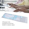 129 Keys Keycaps for XDA Height Accurate Keystrokes Blue White