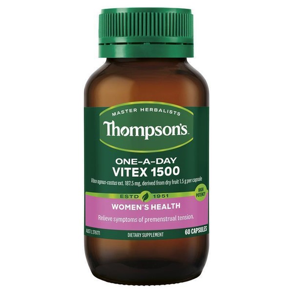 Thompsons One-a-day Vitex 1500mg 60 Capsules NEW