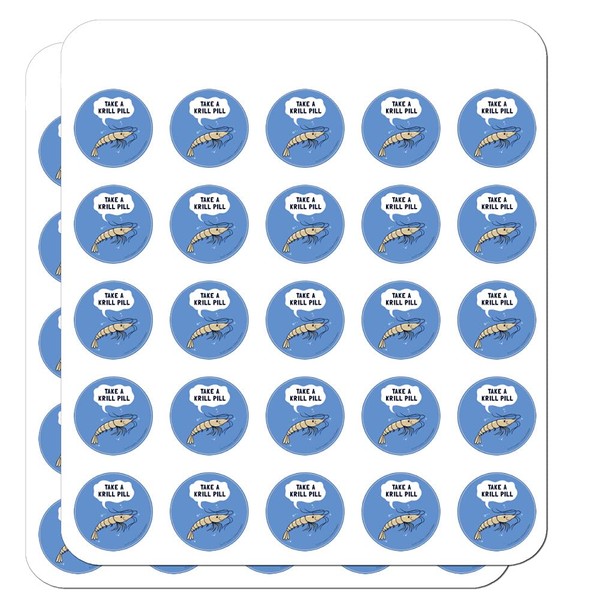Take a Krill Chill Pill Funny Humor Planner Calendar Scrapbooking