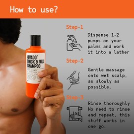 HIVADO Thick & Full Shampoo - Thinning And Limp Hair - Density And Lushness - Strengthen Root To Tip - Strong Hair - NON-TOXIC
