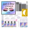 Kit Rizador De Pestañas + Laminado Cejas Con Queratina Tinte