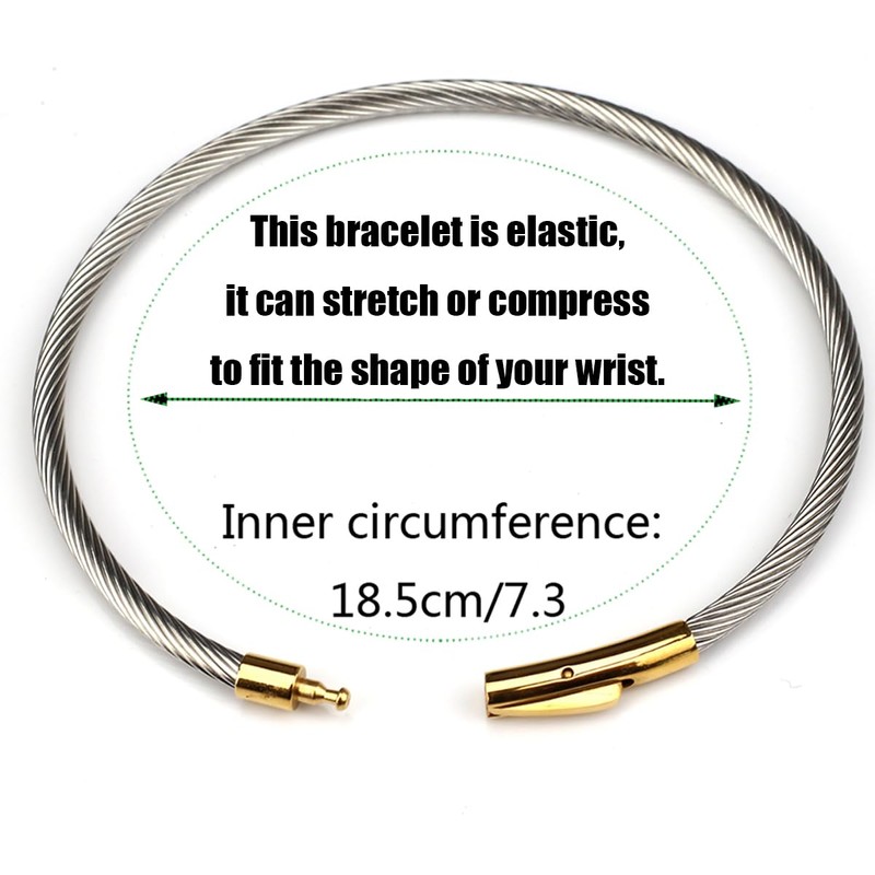 Cable Bracelet for Women Designer Inspired Jewelry Fashion Wire Bangle