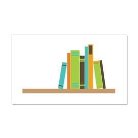 CafePress Book Shelf Car Magnet 20 X 12 Car Magnet, 20"x 12" Magnetic Door Display