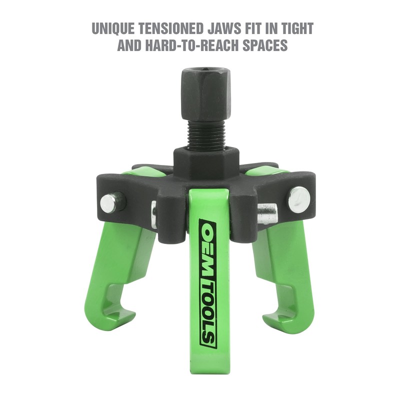OEMTOOLS 25090 Harmonic Balancer Puller Kit, Adjustable 3-Jaw Puller Fits