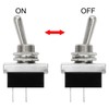 Heschen Metal Toggle Switch Flick Flip, KN3D-101, 12V 25A On/Off